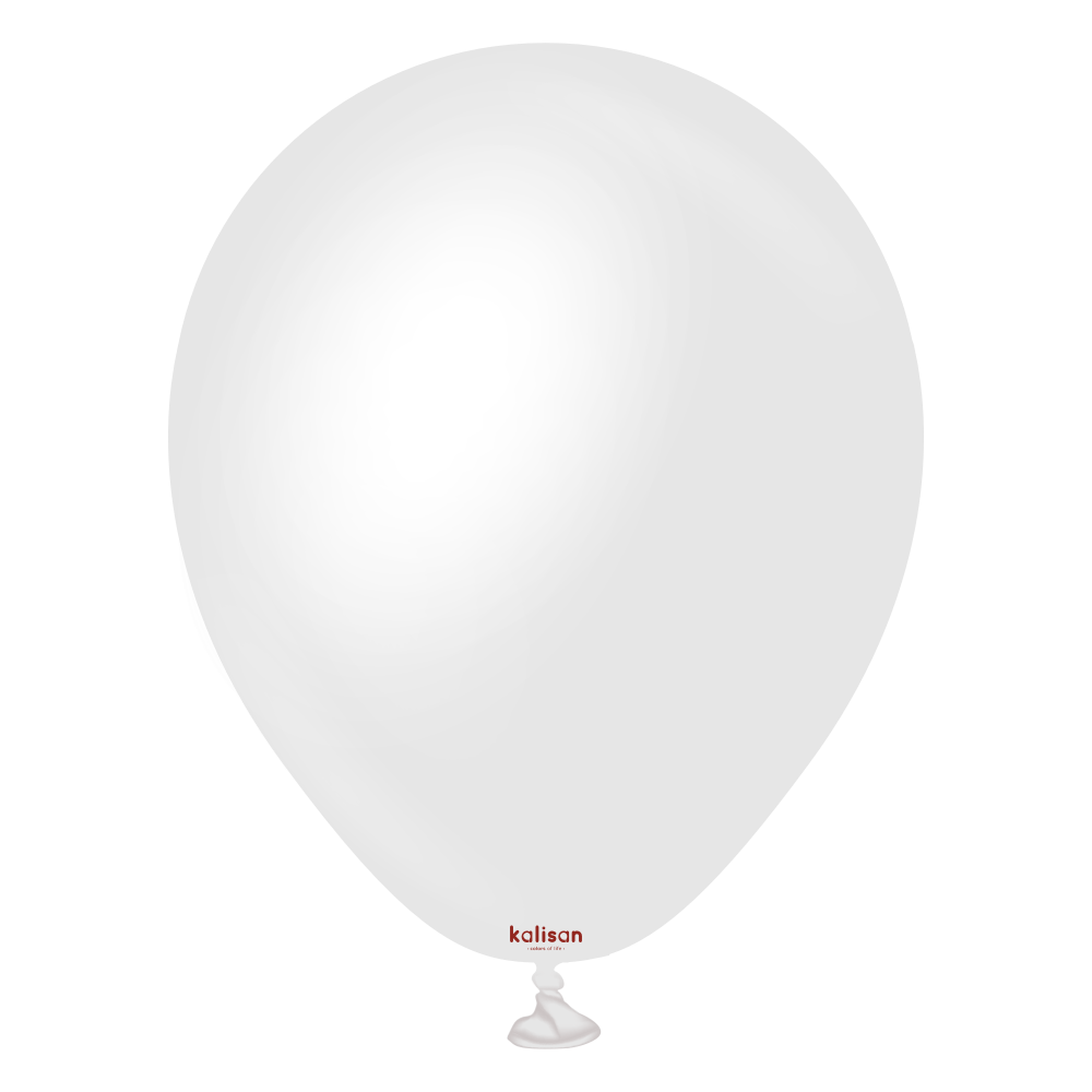5" Opaque Satin Snow White (50 Stück)