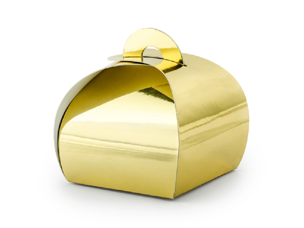 Schachteln - gold - 6x6x5,5cm - 10 Stk.