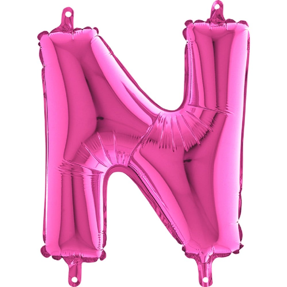 14" Folienbuchstabe "N" Fuxia