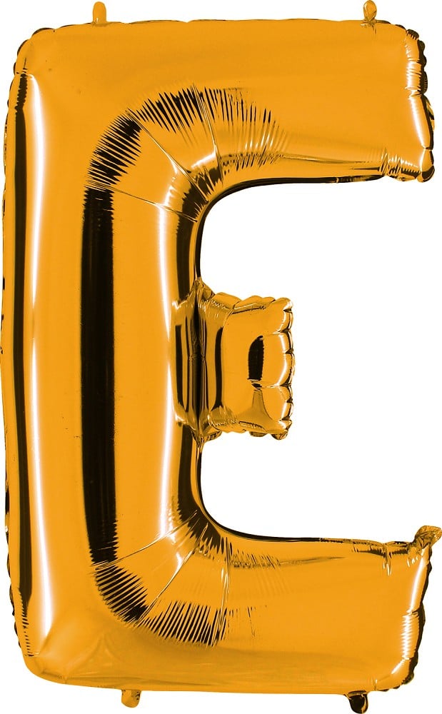 40" Folienbuchstabe "E" Gold (Altgold)
