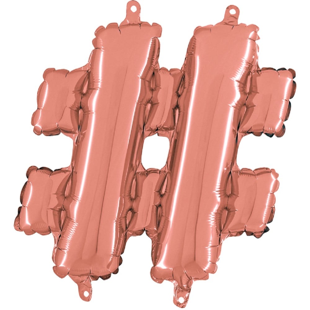 14" Symbol "#" Rosé Gold