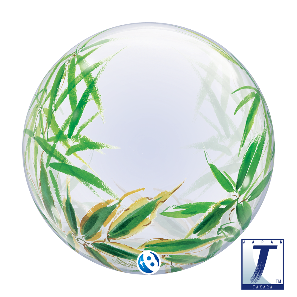 24" Deko Bubble Kyoko Bamboo Leaves