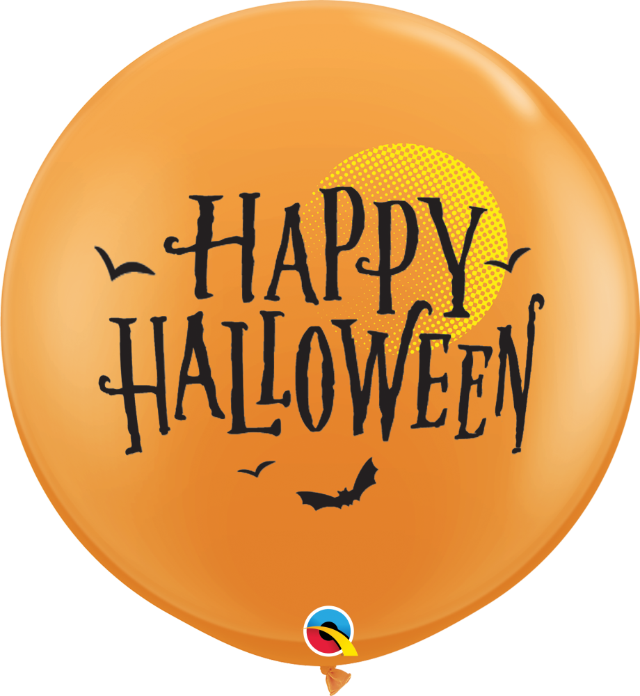 3' Halloween Moon & Bats (2 Stk.)