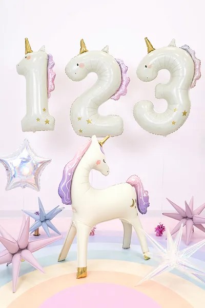 36" Foil Number 1 - Unicorn
