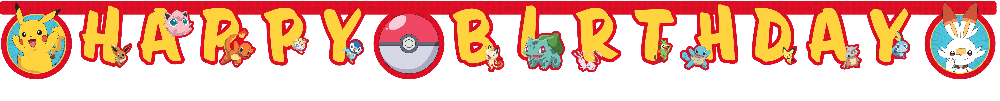 Pokémon "Happy Birthday" Banner
