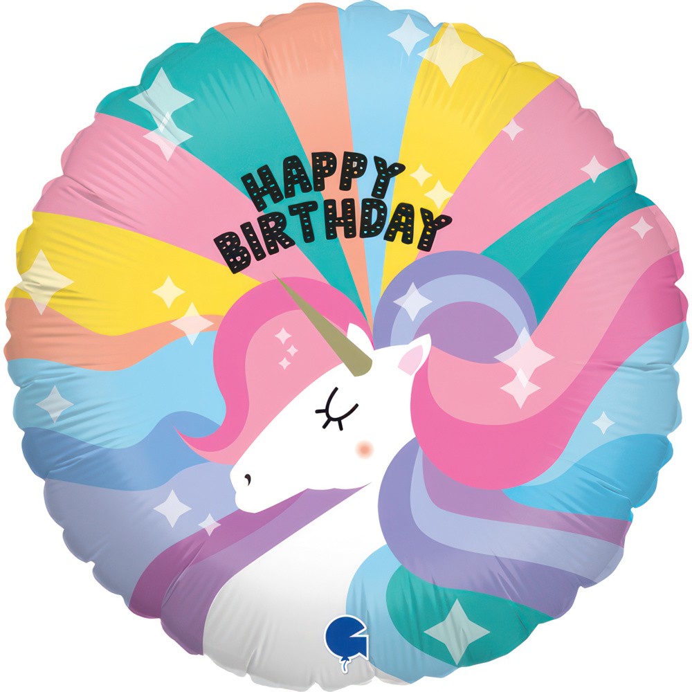 9" Birthday Unicorn (ohne Ventil, zum Selbstverschweißen)