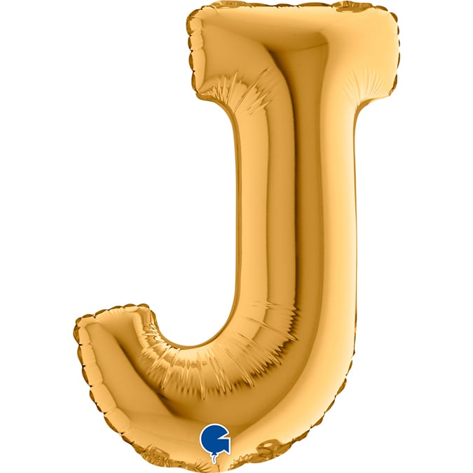 14" Folienbuchstabe "J" Gold (Altgold)