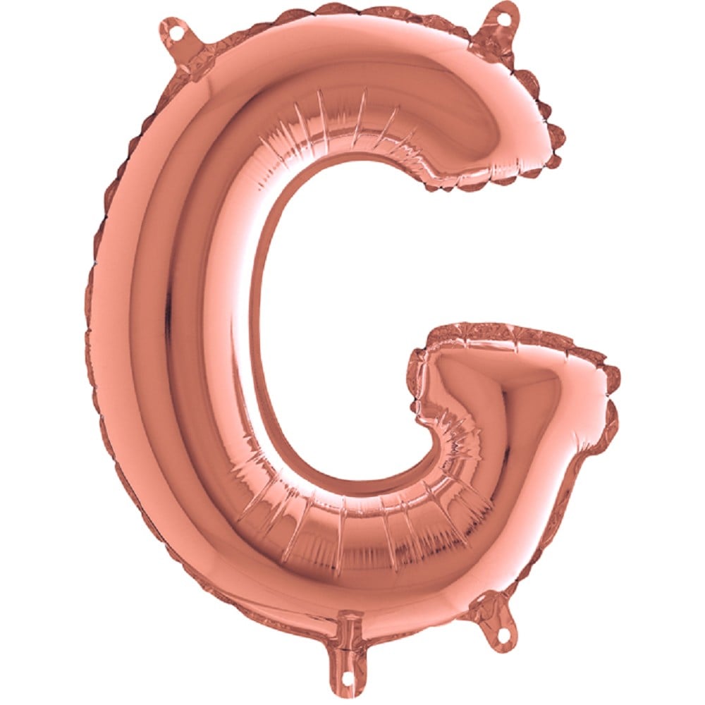 14" Folienbuchstabe "G" Rosé Gold