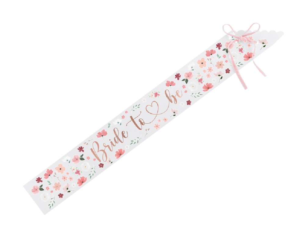 Papierschärpe - Bride to be - 76cm - 1 Stk.