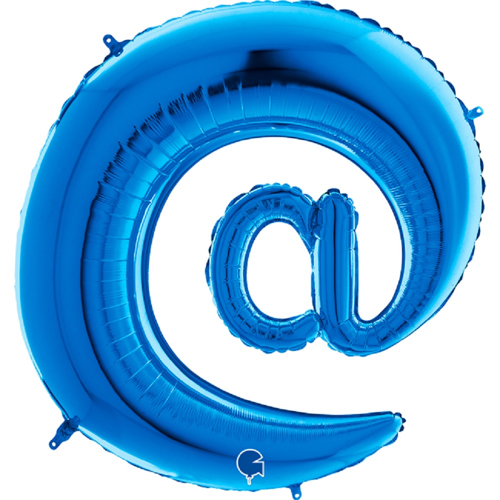 40" Symbol "@" Blue