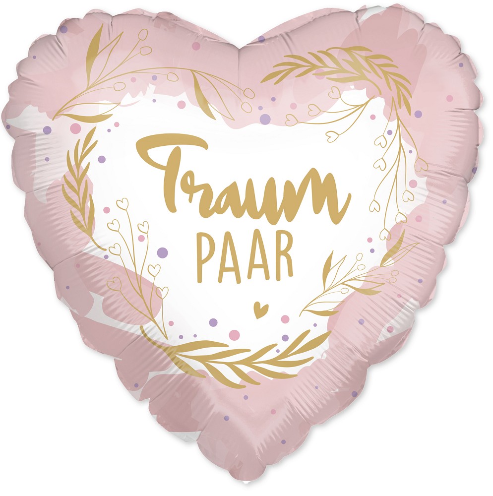 18" Herz Traumpaar - rose gold