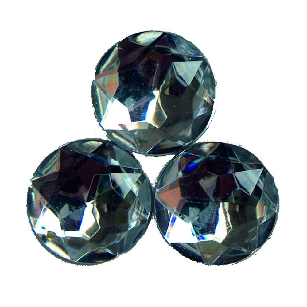 Diamant rund 25mm klar 200 Stk.