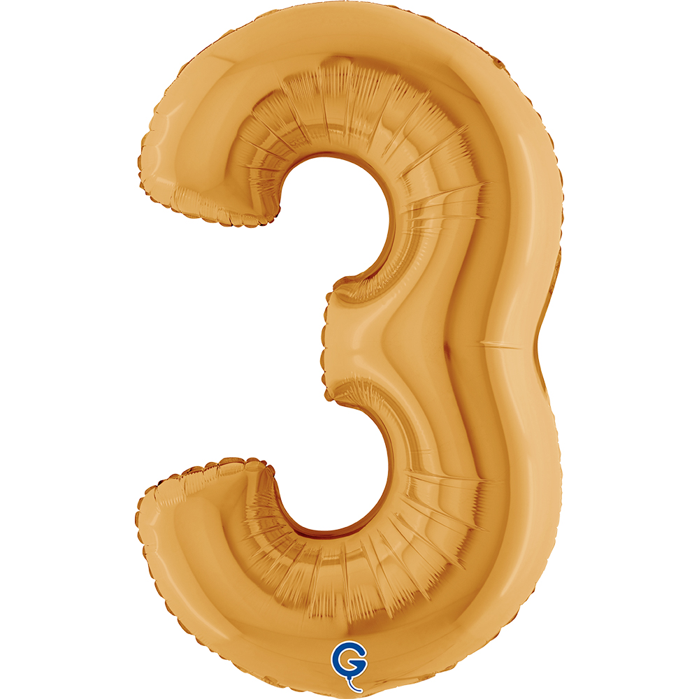 40" Folienzahl "3" Gold (Altgold)
