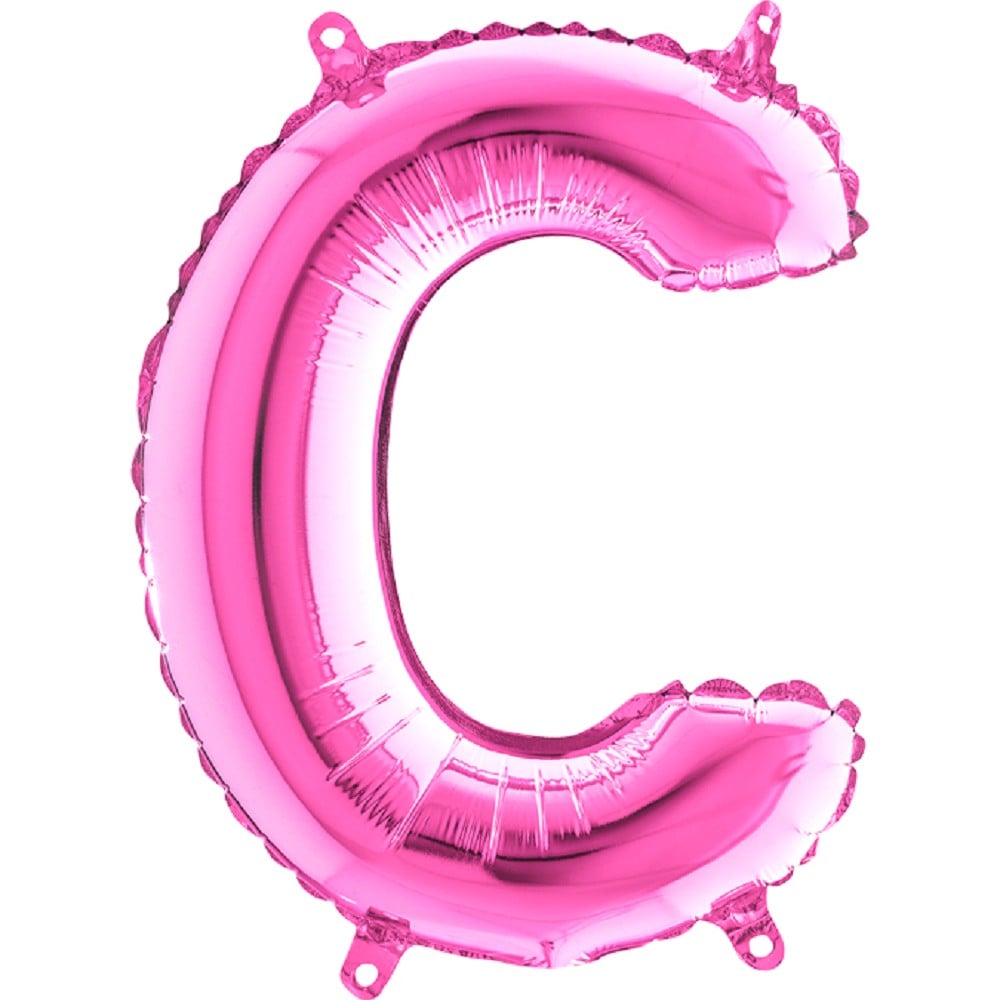 14" Foilballoon Letter "C" Fuxia