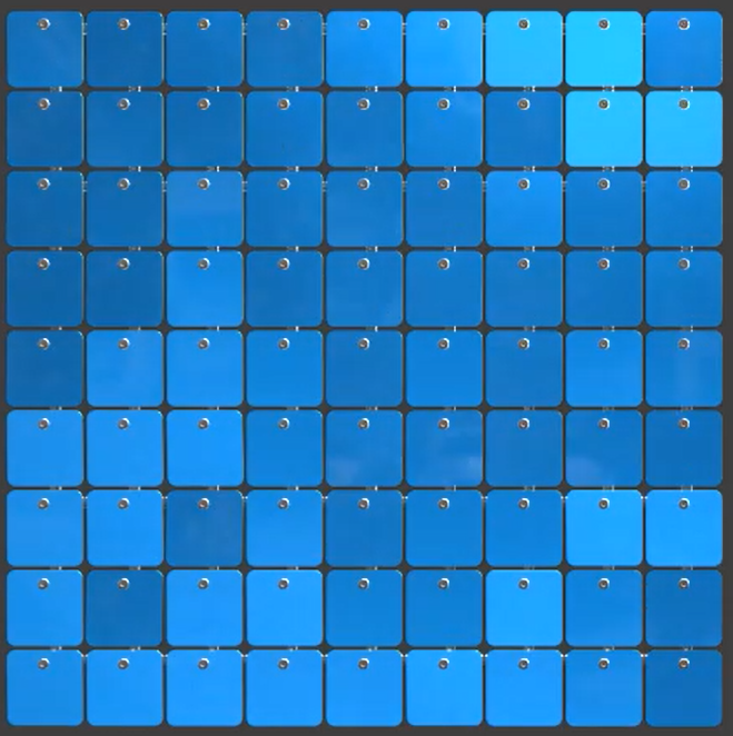 SolaAir Sequin Wall Decor Standard (viereckig) - Topaz