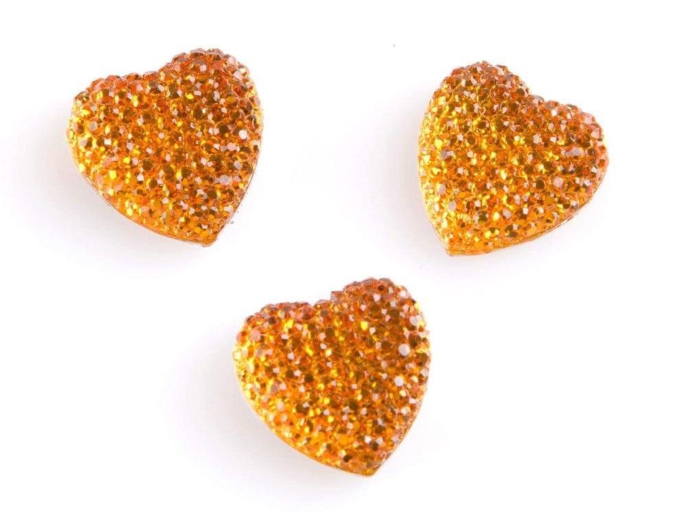 Strassherz gold 18mm