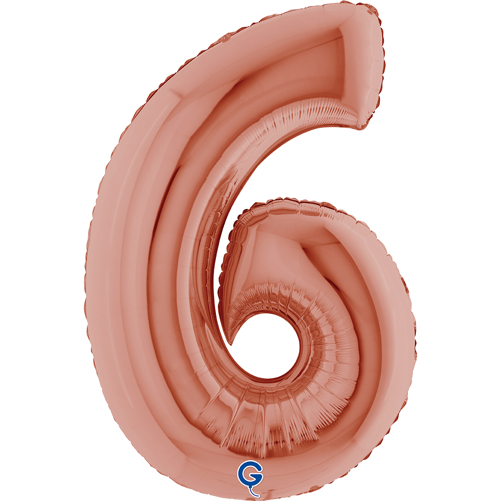 40" Folienzahl "6" Rosé Gold