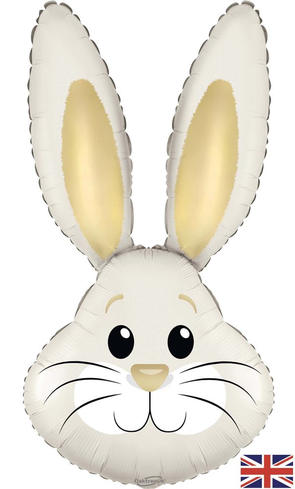 35" Cute Rabbit Ivory Gold