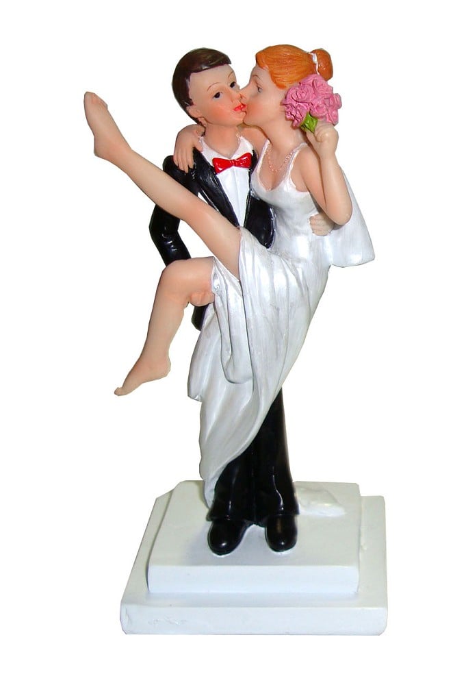 Polyresinfigur Hochzeitspaar küssen