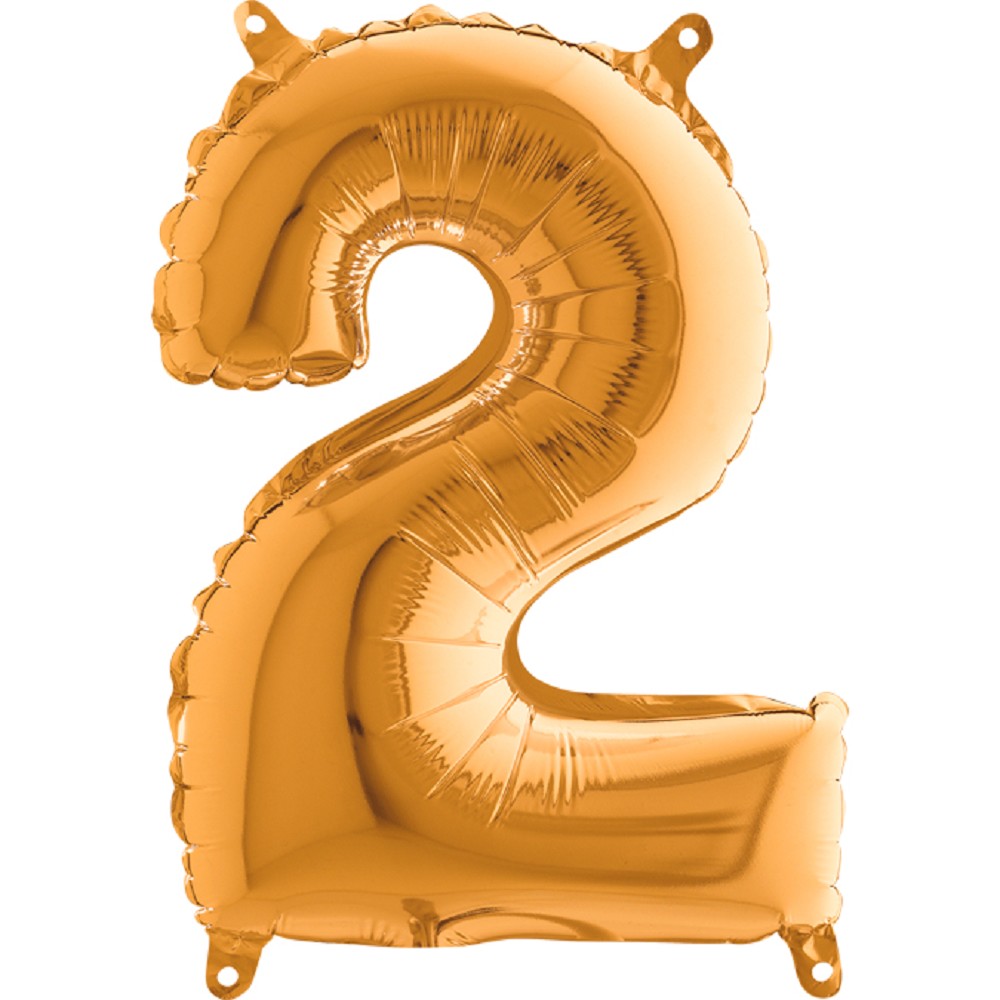 14" Folienzahl "2" Gold (Altgold)