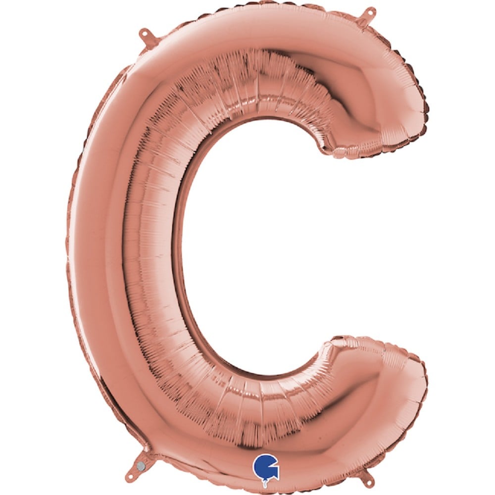 26" Folienbuchstabe "C" Rosé Gold