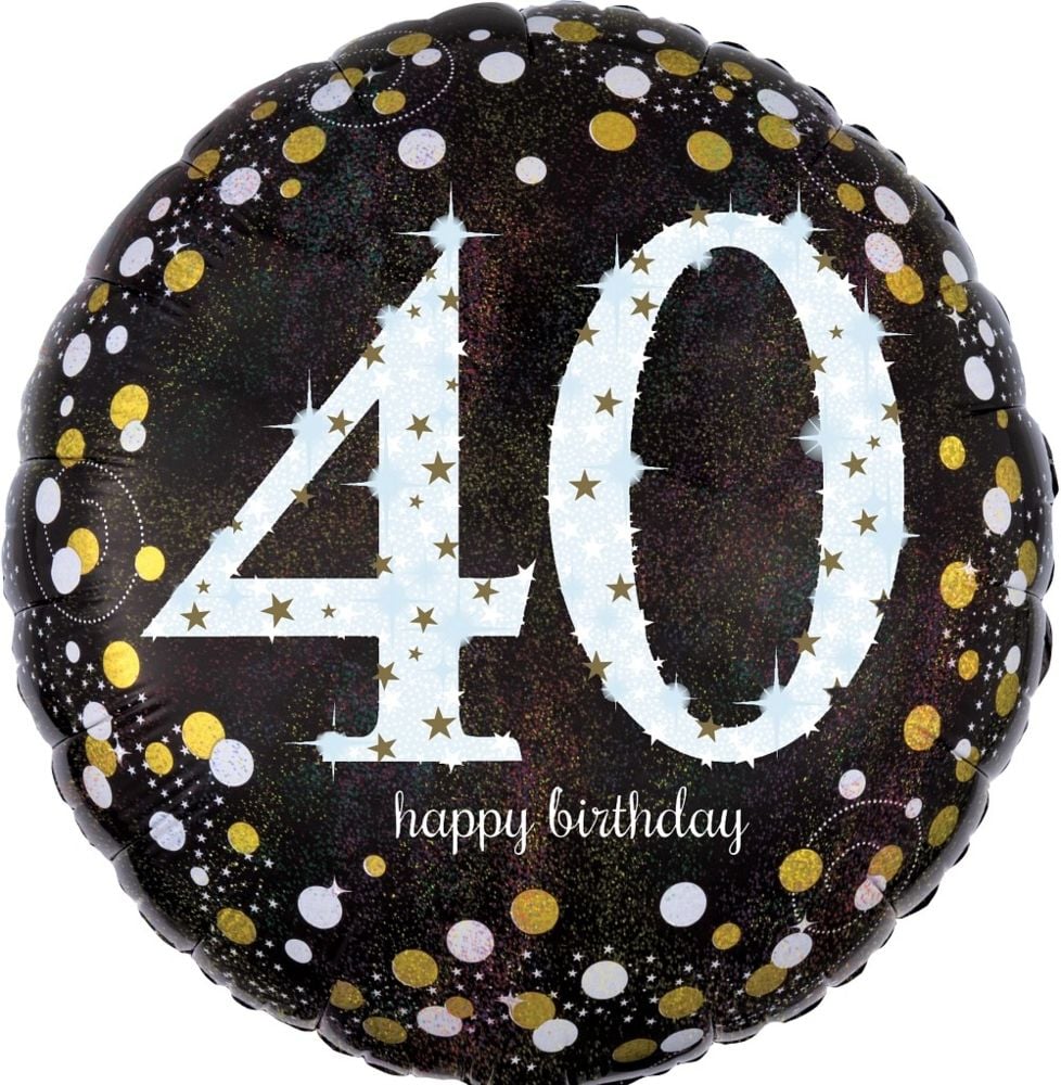 28" Sparkling Birthday 40