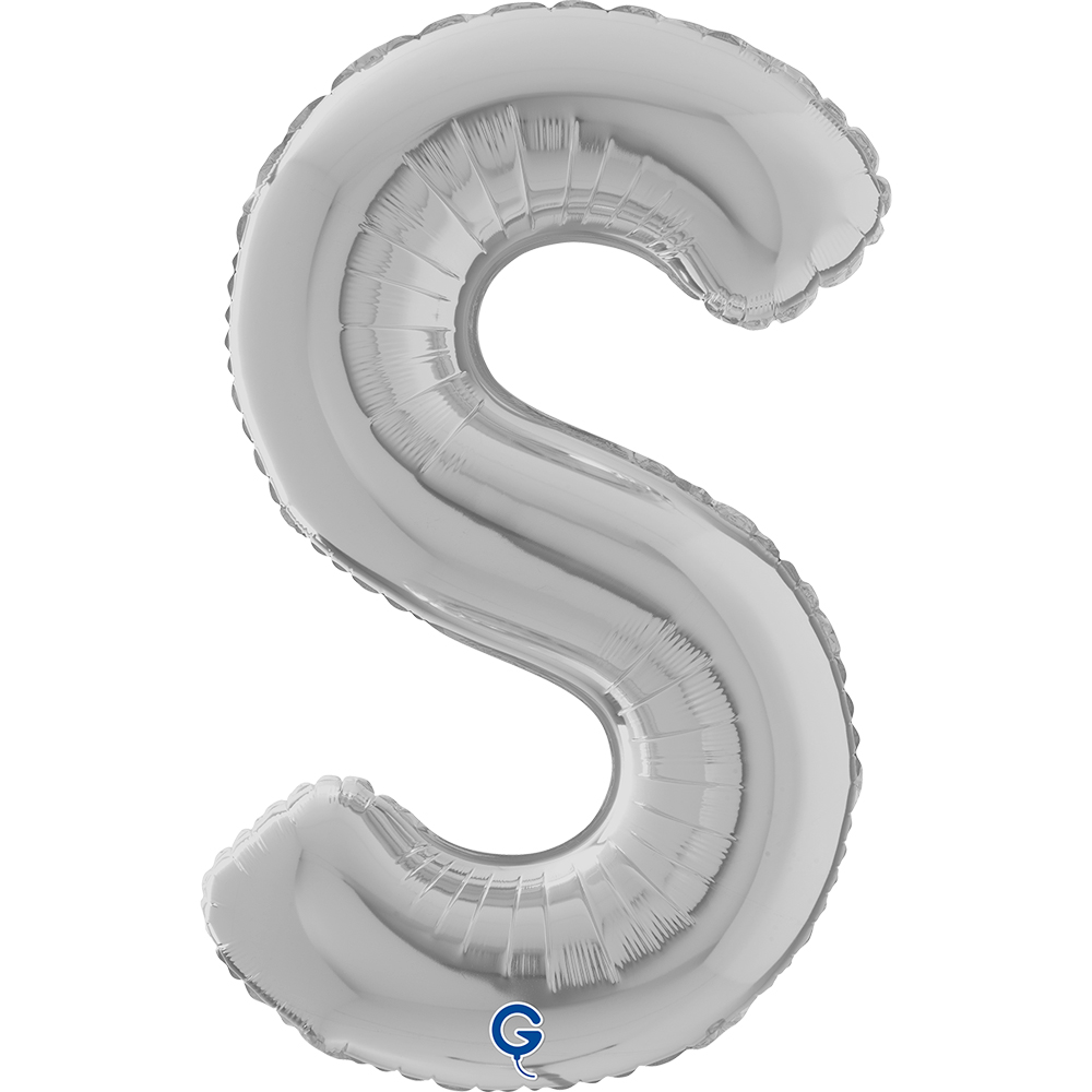 26" Folienbuchstabe "S" Silver