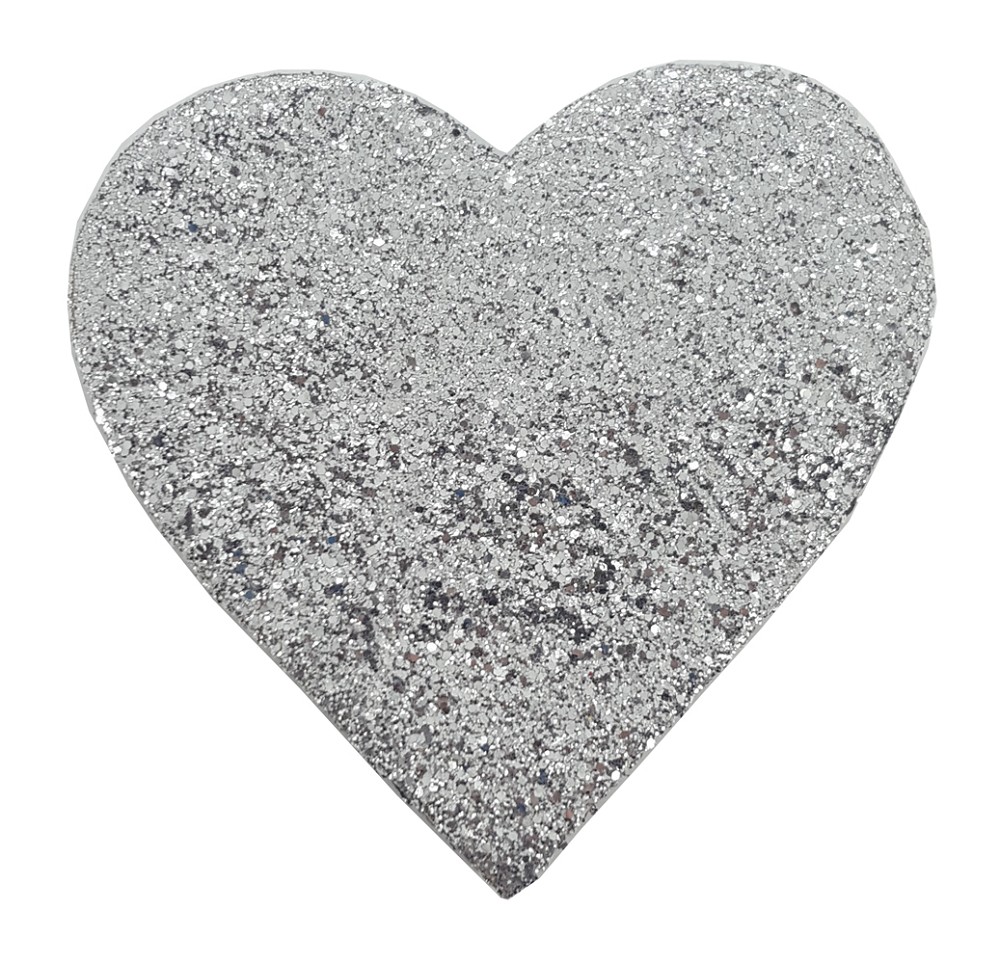 Decorative Heart Silver (10cm)