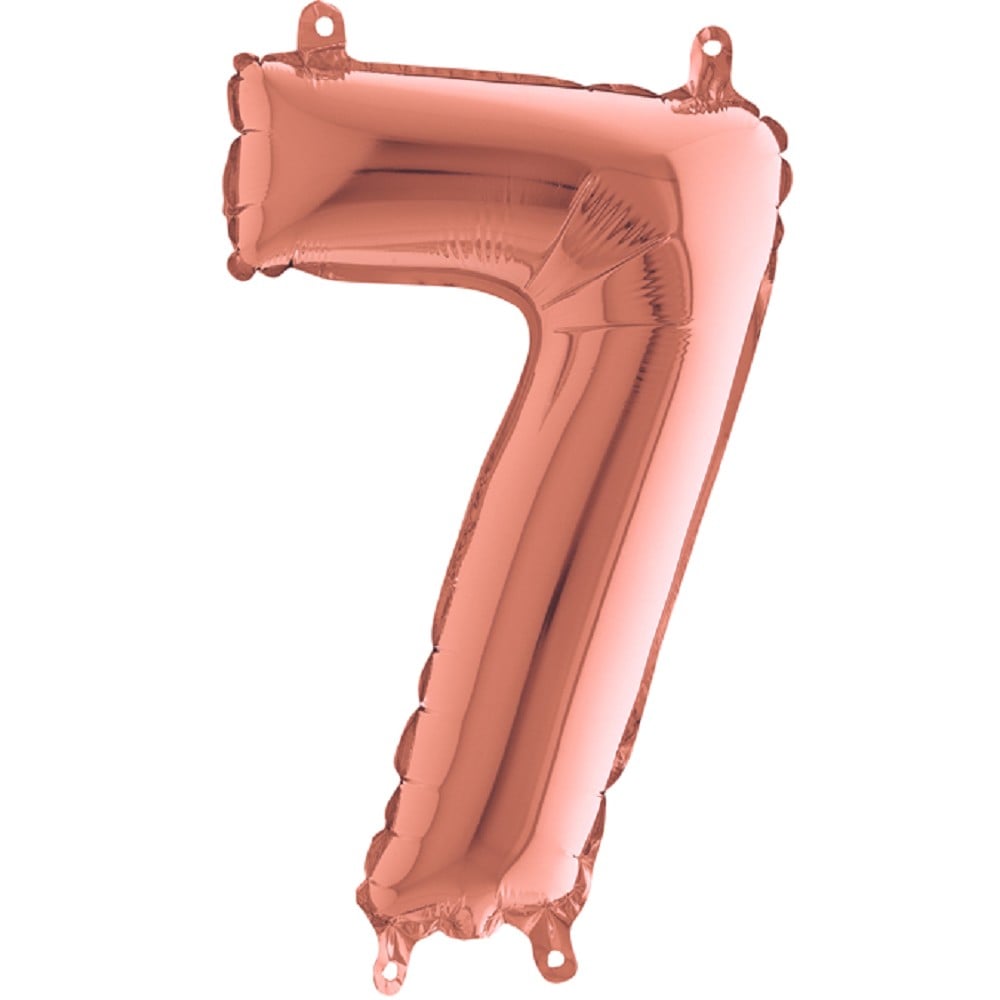 14" Folienzahl "7" Rosé Gold