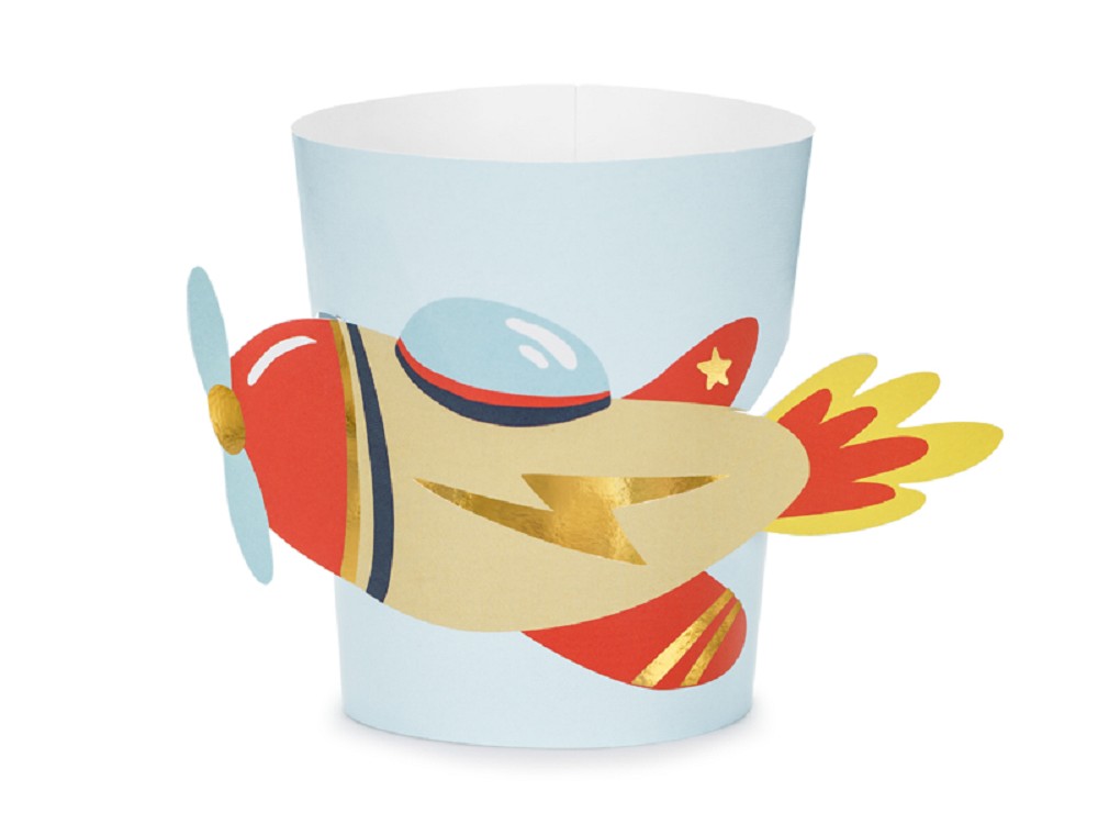 Bechermanschetten - Flugzeug - Plane Coll. - 6 Stk.