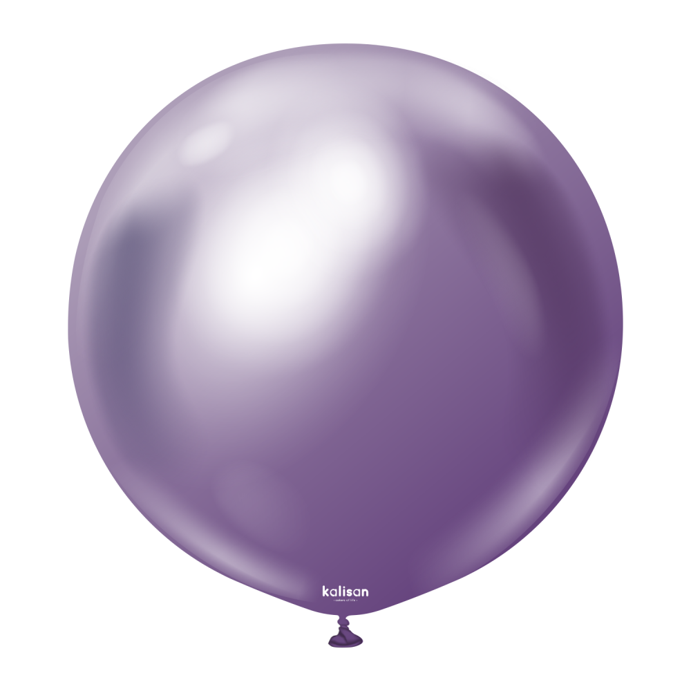 24" Riesenballon Mirror Violet (10 Stück)