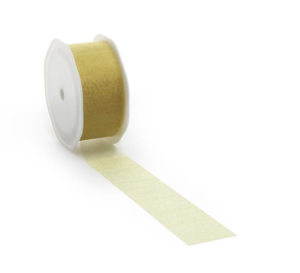 Organzaband 38mm Gold (25m)