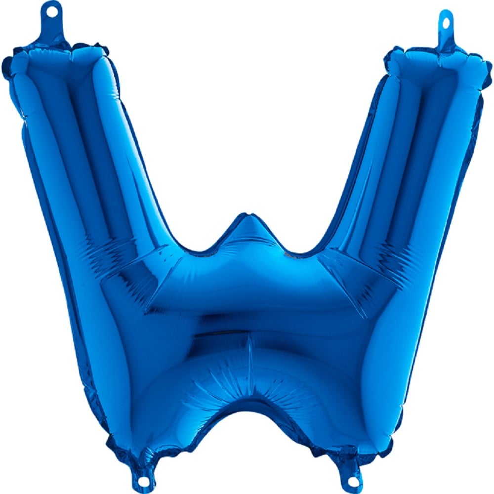 14" Folienbuchstabe "W" Blue