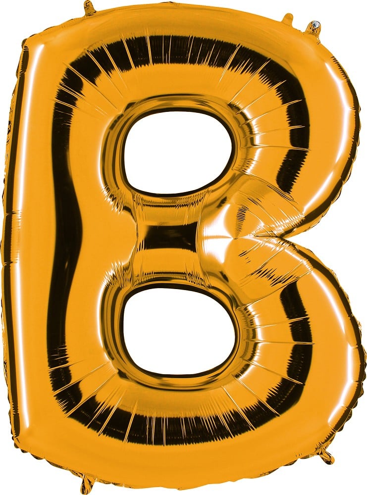 40" Folienbuchstabe "B" Gold (Altgold)