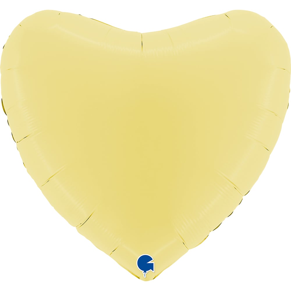 36" Herz Matte Yellow (unverpackt)