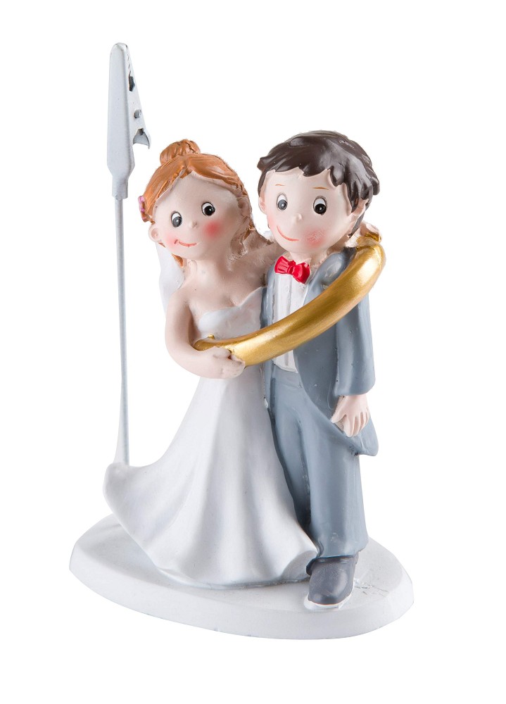 Polyresinfigur Hochzeitspaar Ring