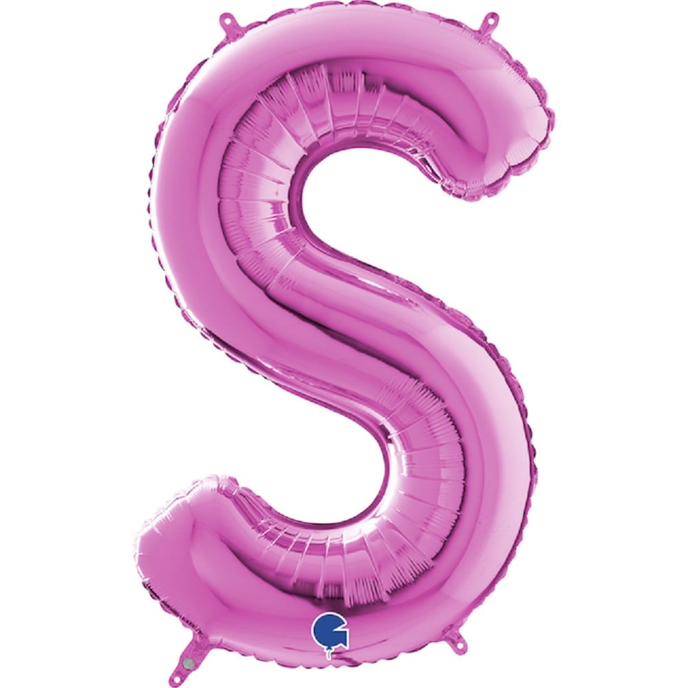 26" Folienbuchstabe "S" Fuxia