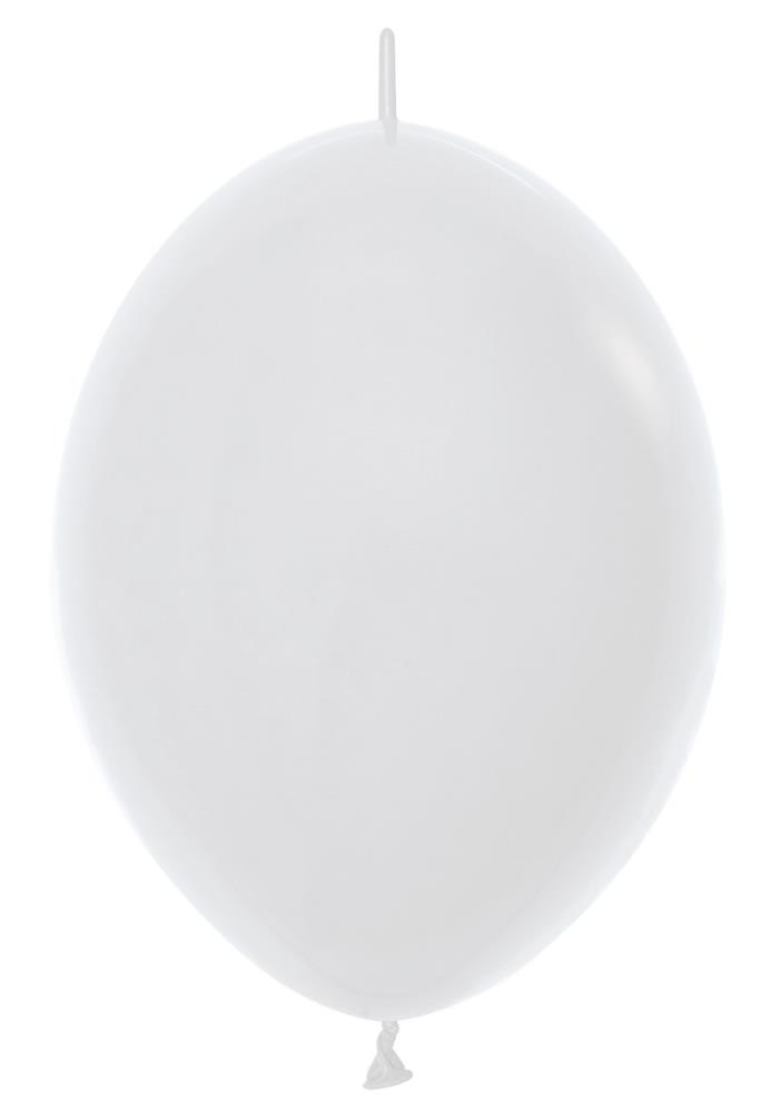 6" Link-o-loon White (50 Stück)