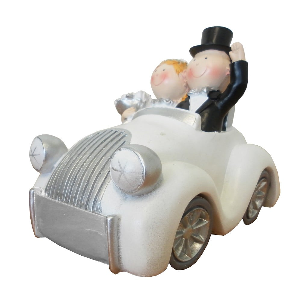 Spardose Hochzeitsauto (Polyresin)