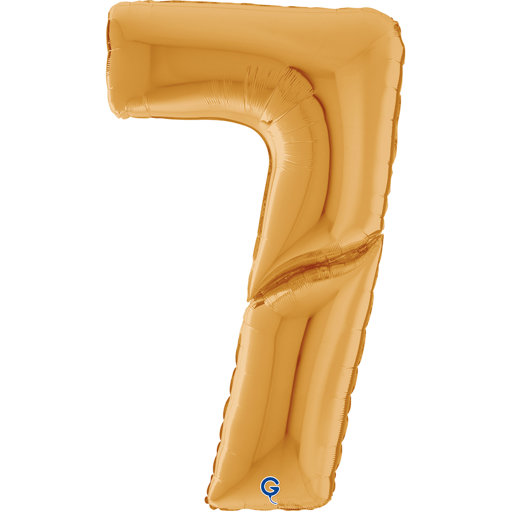 64" Folienzahl "7" Gold (Altgold)