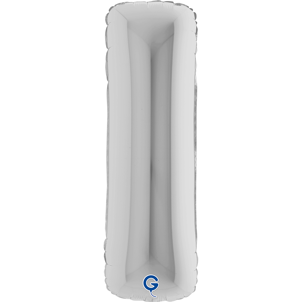 40" Folienbuchstabe "I" Silver