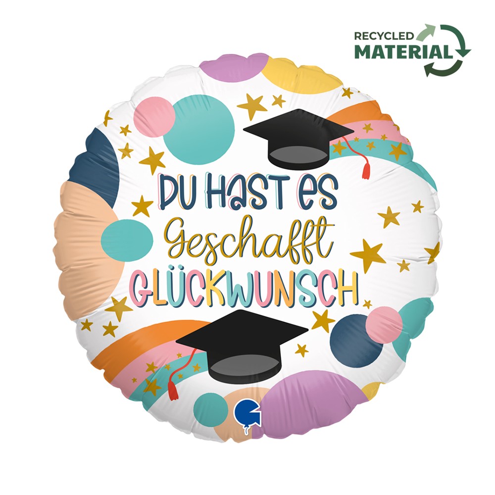 18" Du hast es geschafft - Glückwunsch