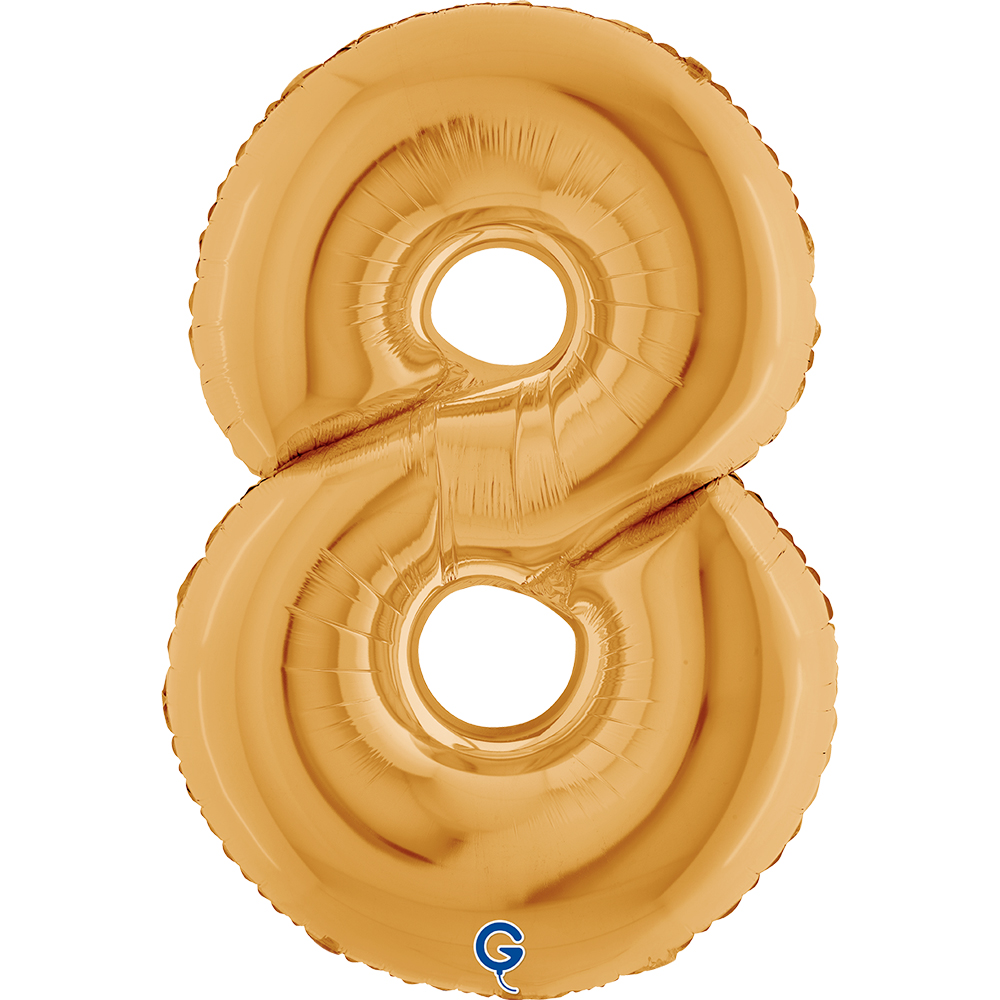 40" Folienzahl "8" Gold (Altgold)