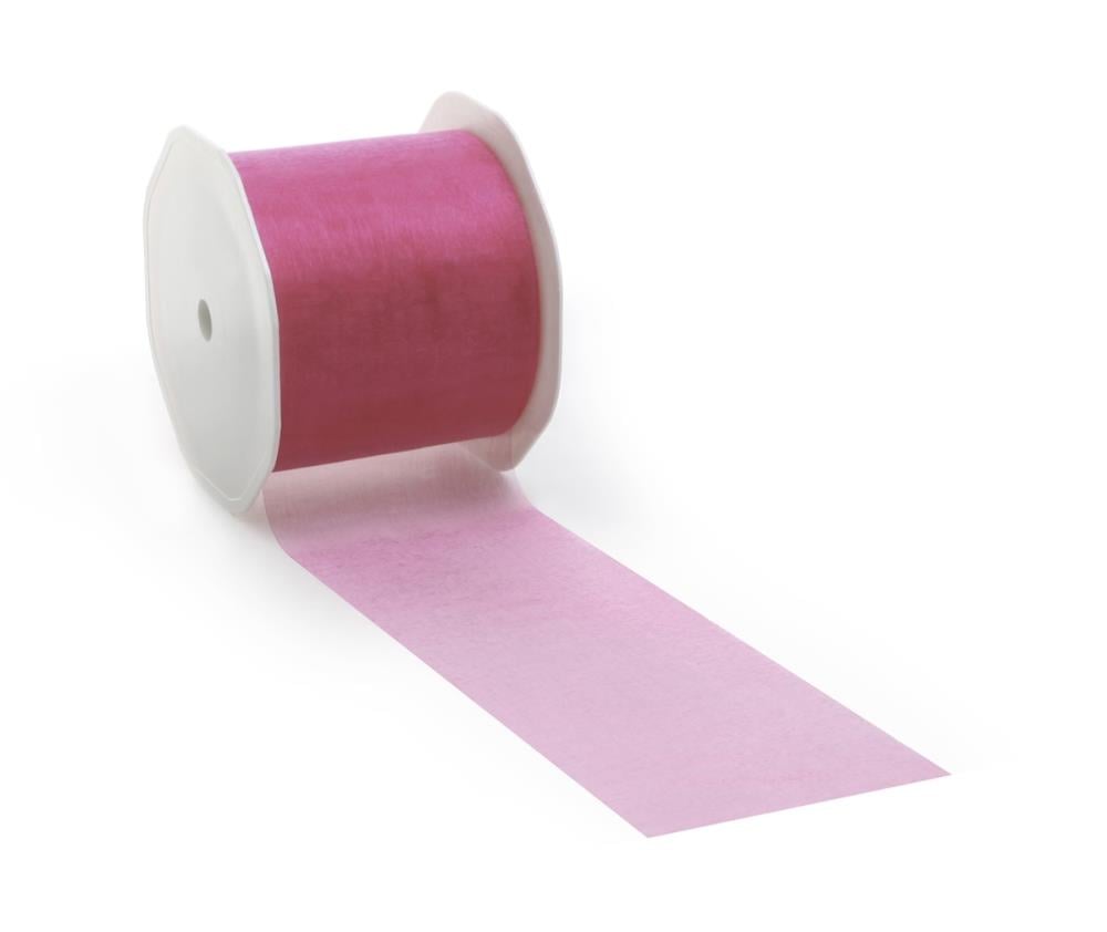 Organzaband 70mm Fuchsia (25m)