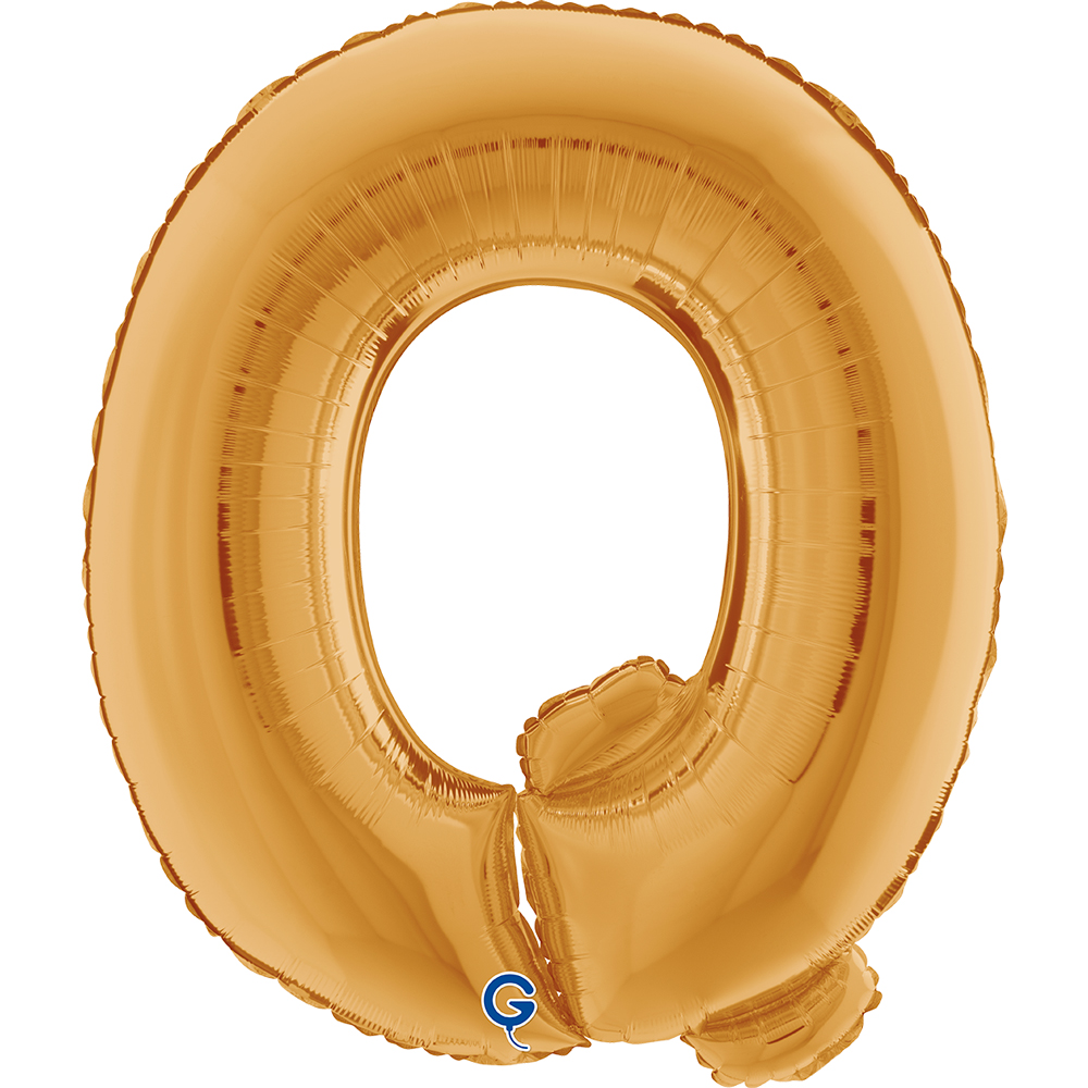 40" Folienbuchstabe "Q" Gold (Altgold)