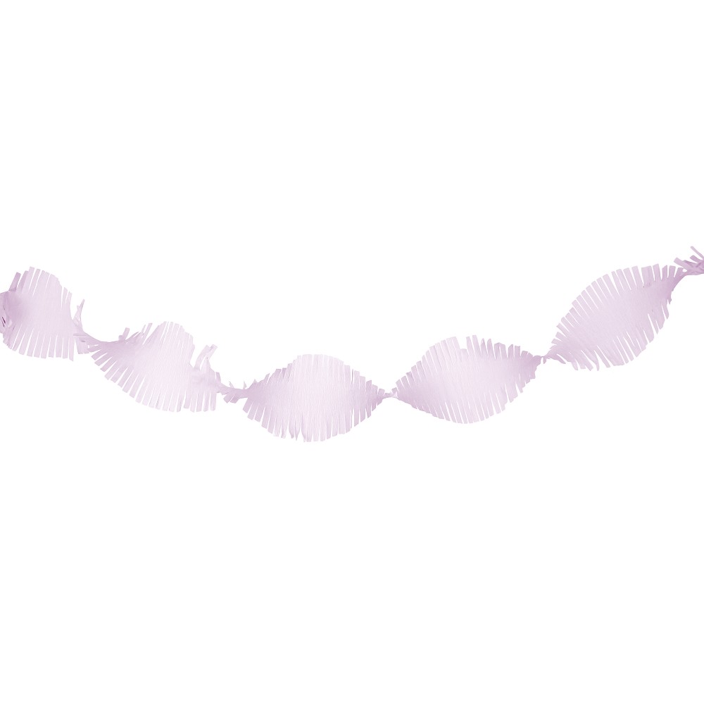 Krepppapier-Drehgirlande Flieder (2 m x 15 cm)