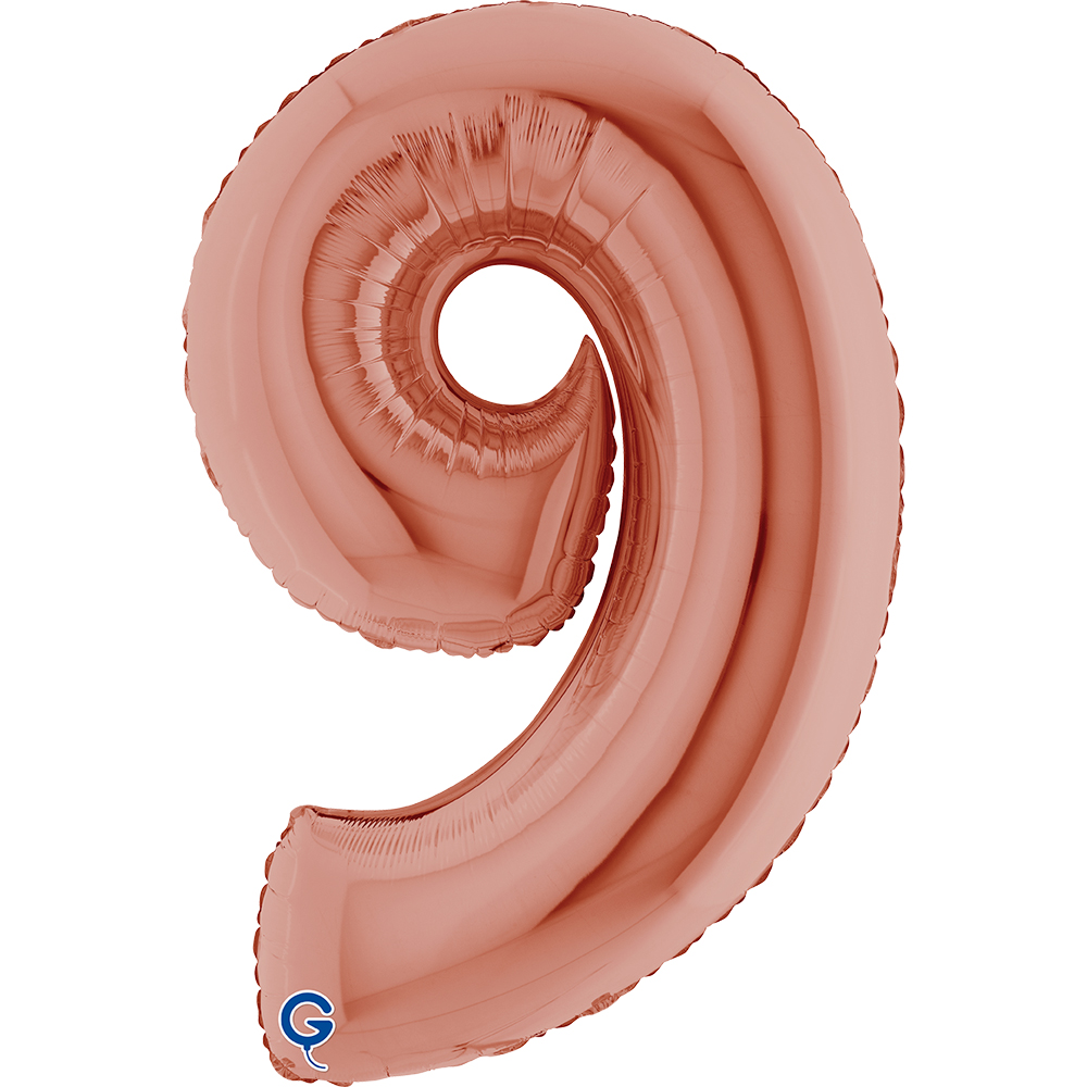 40" Folienzahl "9" Rosé Gold