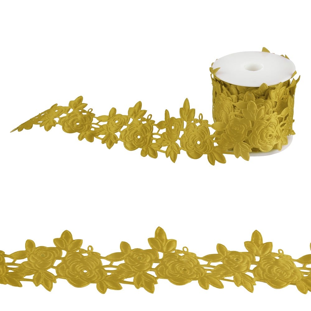 Rosenrankenband 5m gold (4cm)