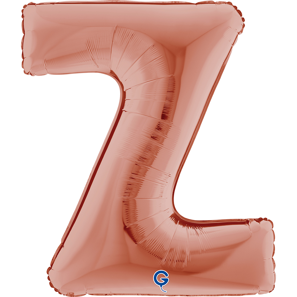 40" Folienbuchstabe "Z" Rosé Gold