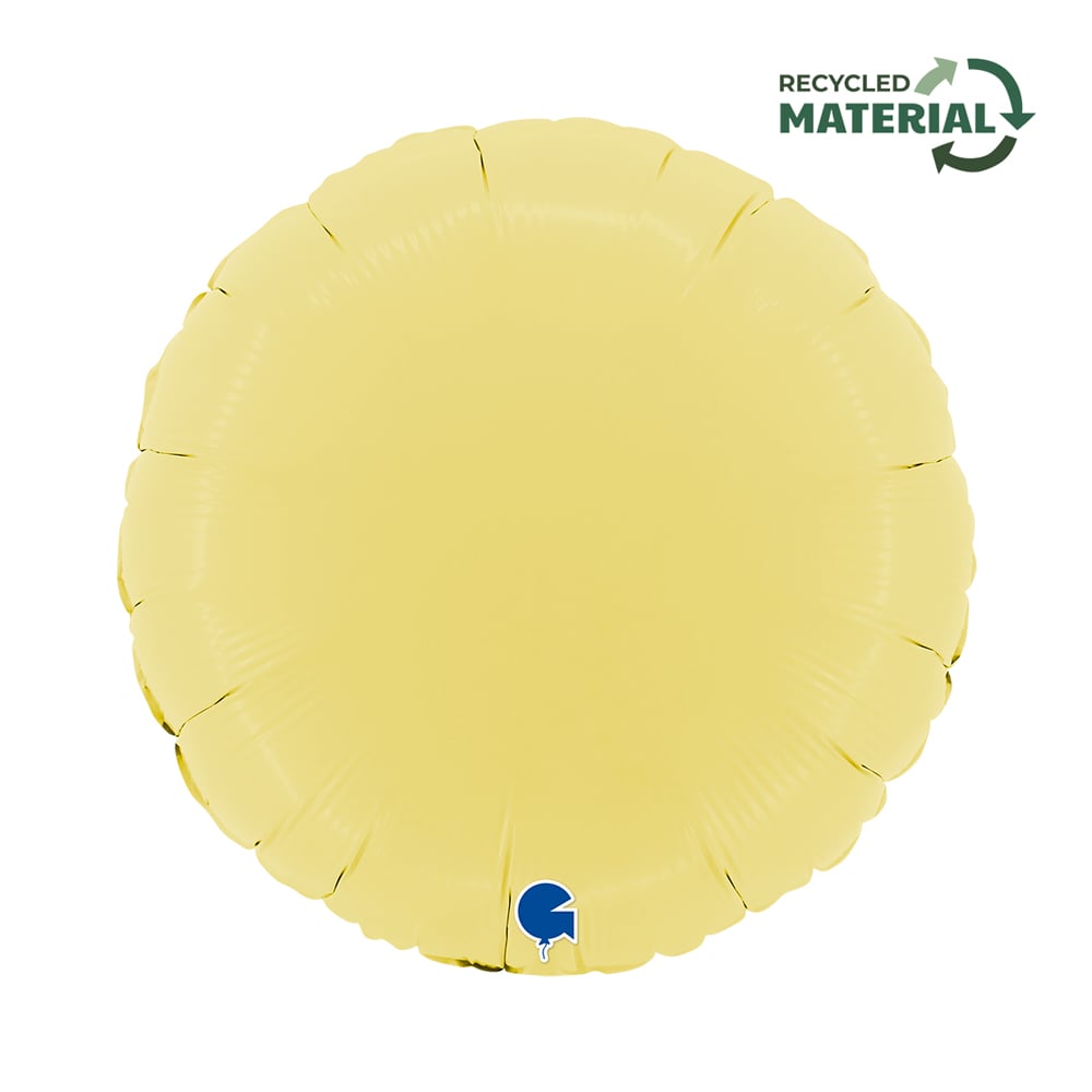 18" Rund Matte Yellow (unverpackt)